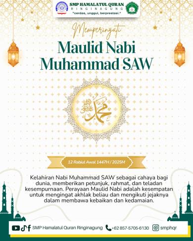 🌍💫 “Cinta Rasul, Cinta Quran: Maulid Nabi Muhammad SAW di Pondok Putri Hamalatul Quran Ringinagung”
